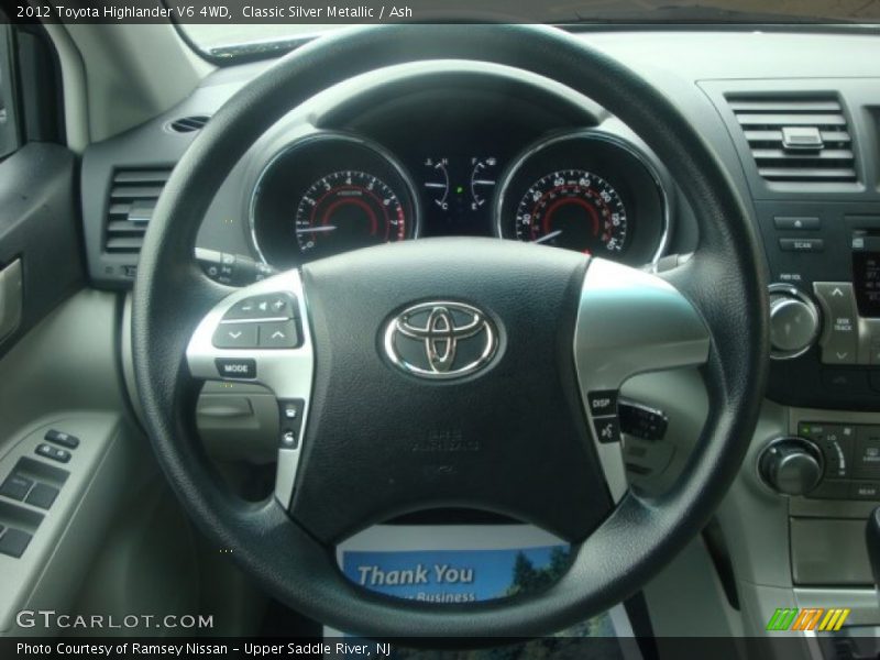 Classic Silver Metallic / Ash 2012 Toyota Highlander V6 4WD