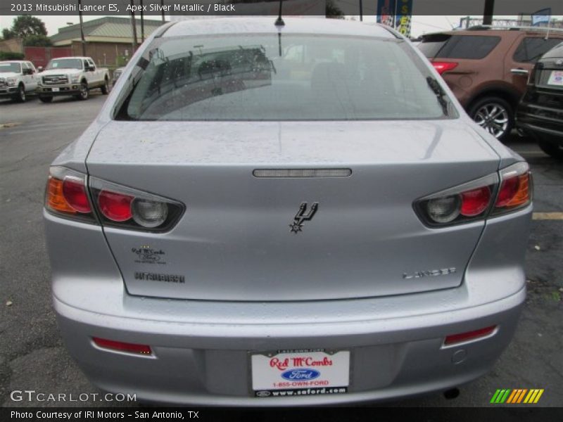 Apex Silver Metallic / Black 2013 Mitsubishi Lancer ES