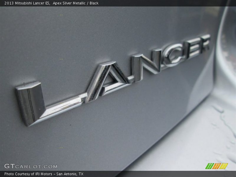 Apex Silver Metallic / Black 2013 Mitsubishi Lancer ES