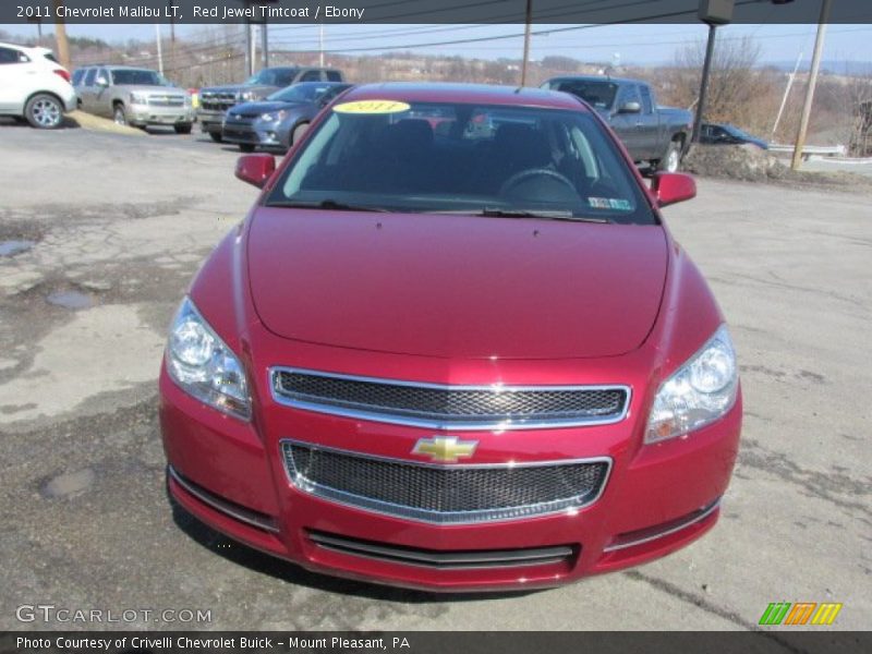 Red Jewel Tintcoat / Ebony 2011 Chevrolet Malibu LT