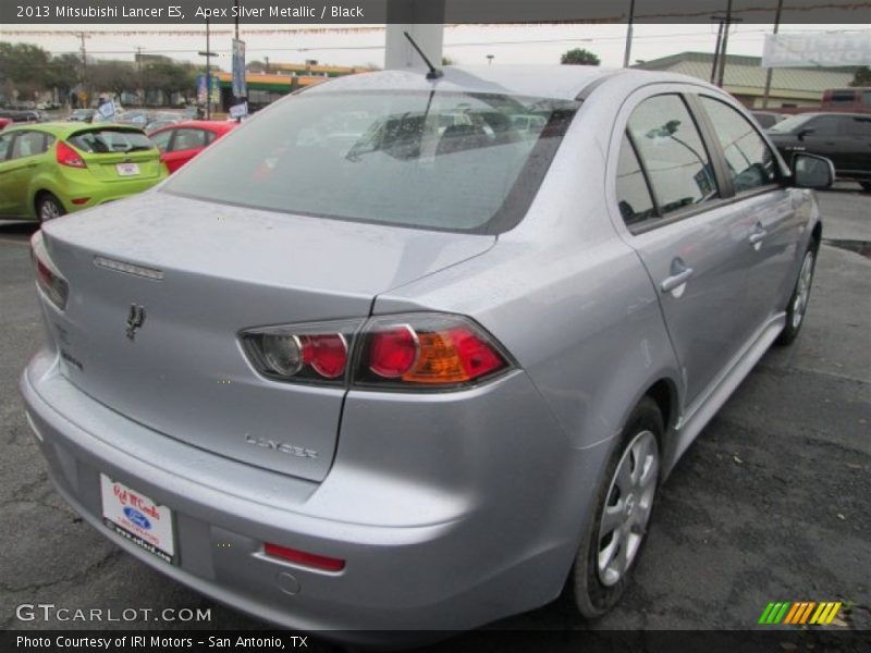 Apex Silver Metallic / Black 2013 Mitsubishi Lancer ES