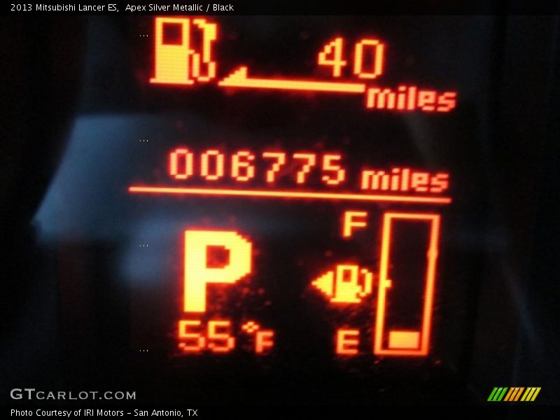 Apex Silver Metallic / Black 2013 Mitsubishi Lancer ES