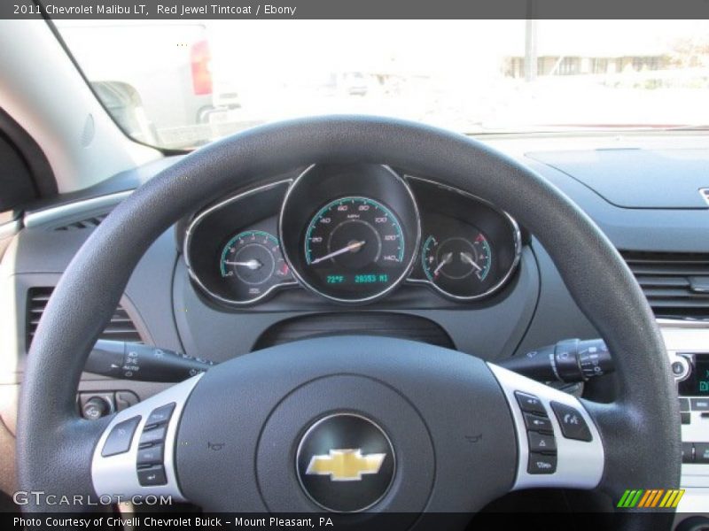 Red Jewel Tintcoat / Ebony 2011 Chevrolet Malibu LT