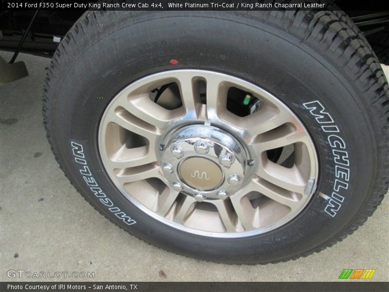 White Platinum Tri-Coat / King Ranch Chaparral Leather 2014 Ford F350 Super Duty King Ranch Crew Cab 4x4