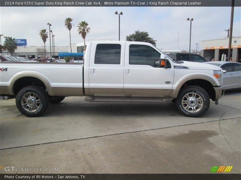 White Platinum Tri-Coat / King Ranch Chaparral Leather 2014 Ford F350 Super Duty King Ranch Crew Cab 4x4