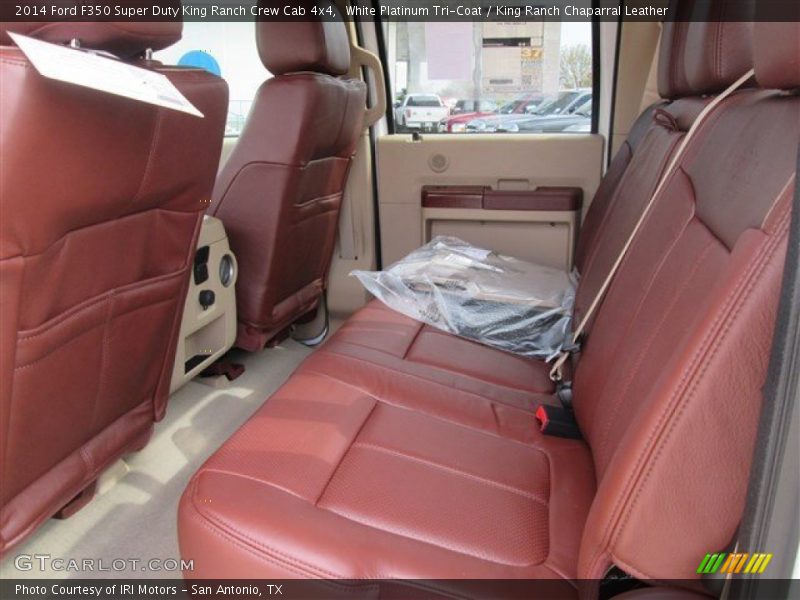 White Platinum Tri-Coat / King Ranch Chaparral Leather 2014 Ford F350 Super Duty King Ranch Crew Cab 4x4