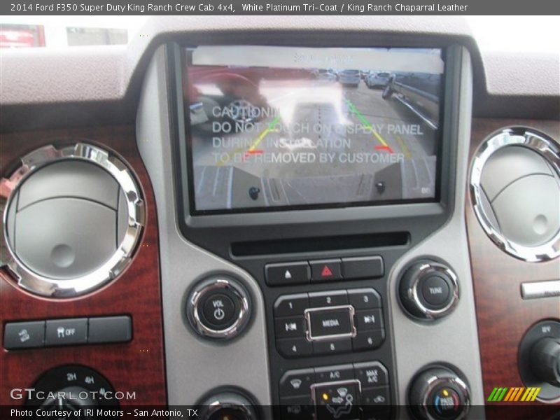 White Platinum Tri-Coat / King Ranch Chaparral Leather 2014 Ford F350 Super Duty King Ranch Crew Cab 4x4