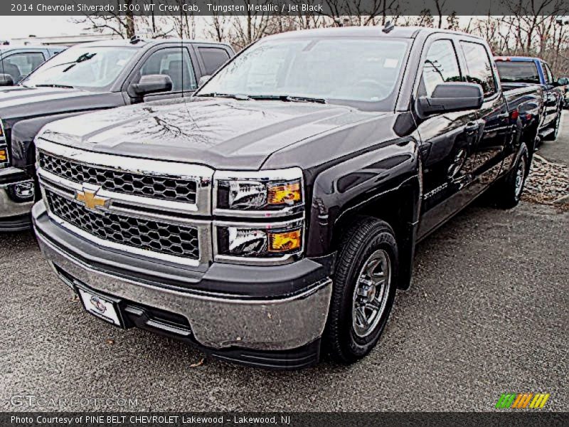 Tungsten Metallic / Jet Black 2014 Chevrolet Silverado 1500 WT Crew Cab