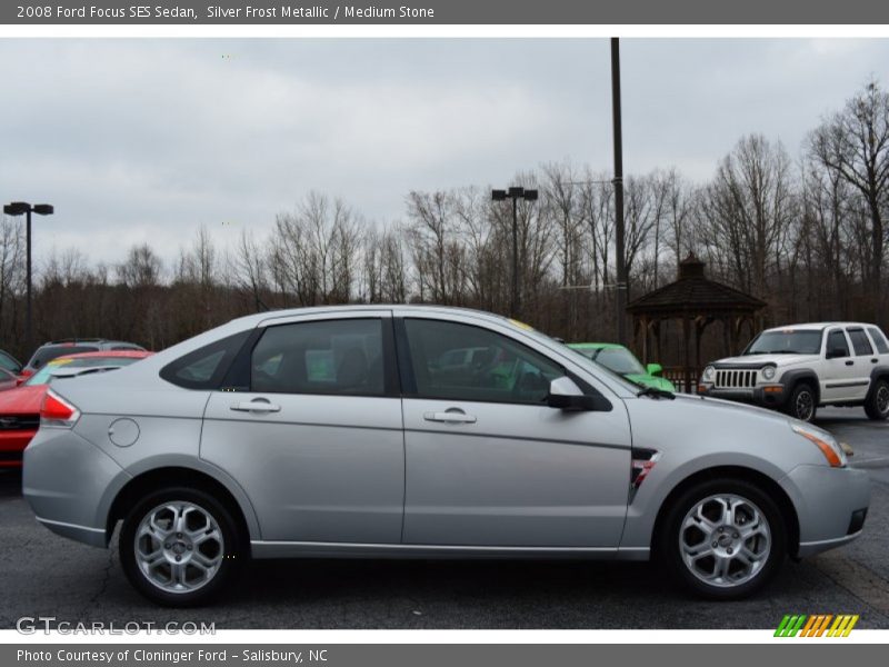 Silver Frost Metallic / Medium Stone 2008 Ford Focus SES Sedan
