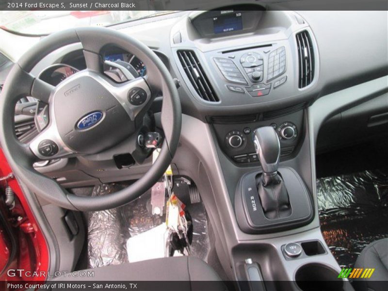 Sunset / Charcoal Black 2014 Ford Escape S