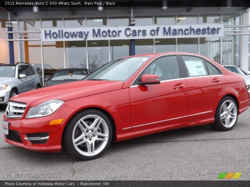 Mars Red / Black 2013 Mercedes-Benz C 300 4Matic Sport