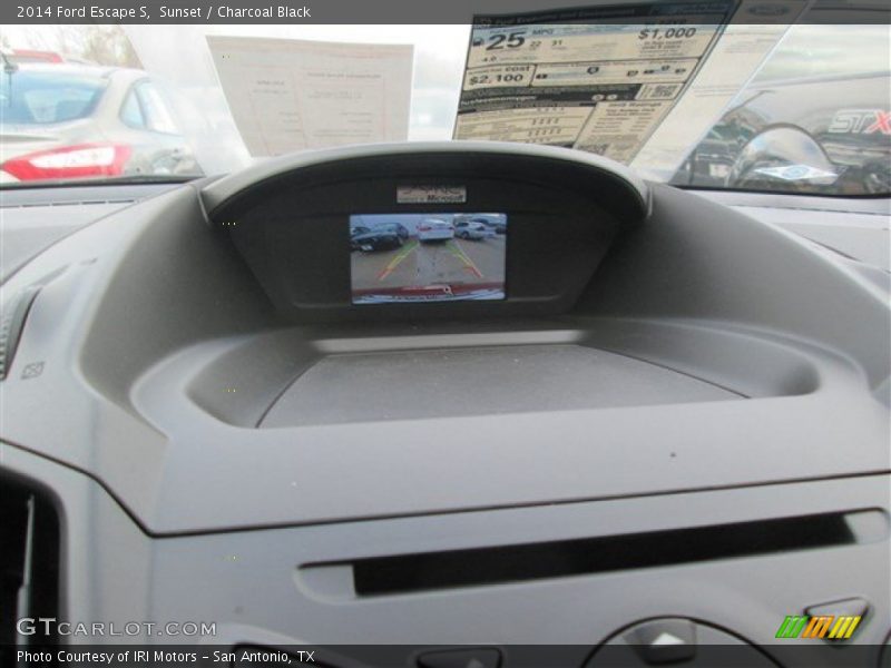 Sunset / Charcoal Black 2014 Ford Escape S