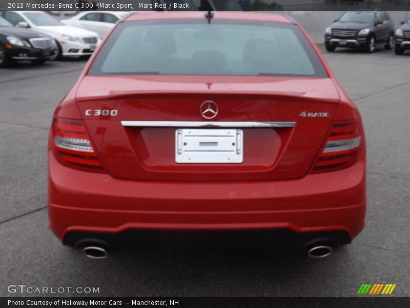 Mars Red / Black 2013 Mercedes-Benz C 300 4Matic Sport