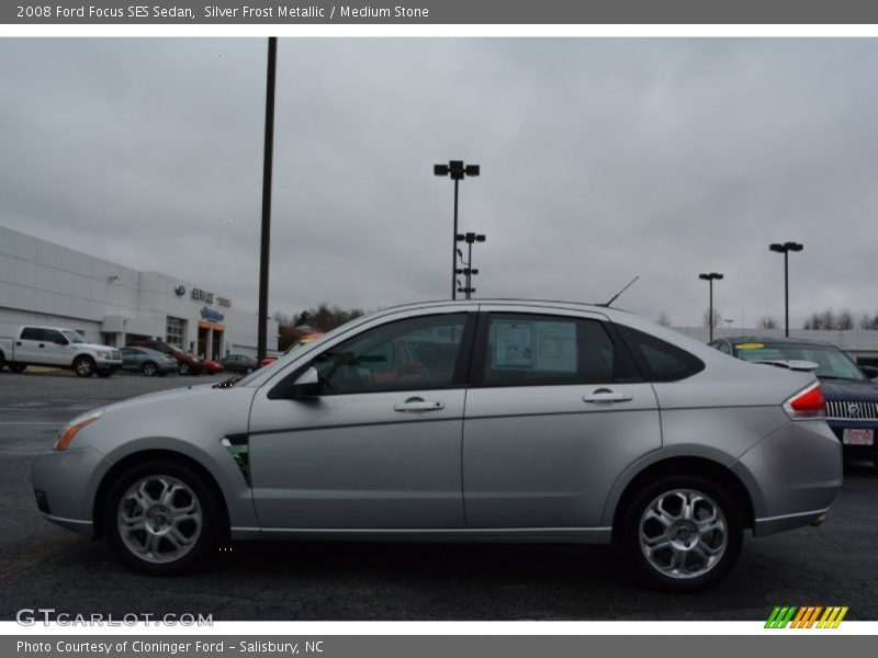 Silver Frost Metallic / Medium Stone 2008 Ford Focus SES Sedan