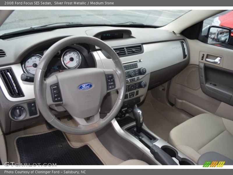 Silver Frost Metallic / Medium Stone 2008 Ford Focus SES Sedan