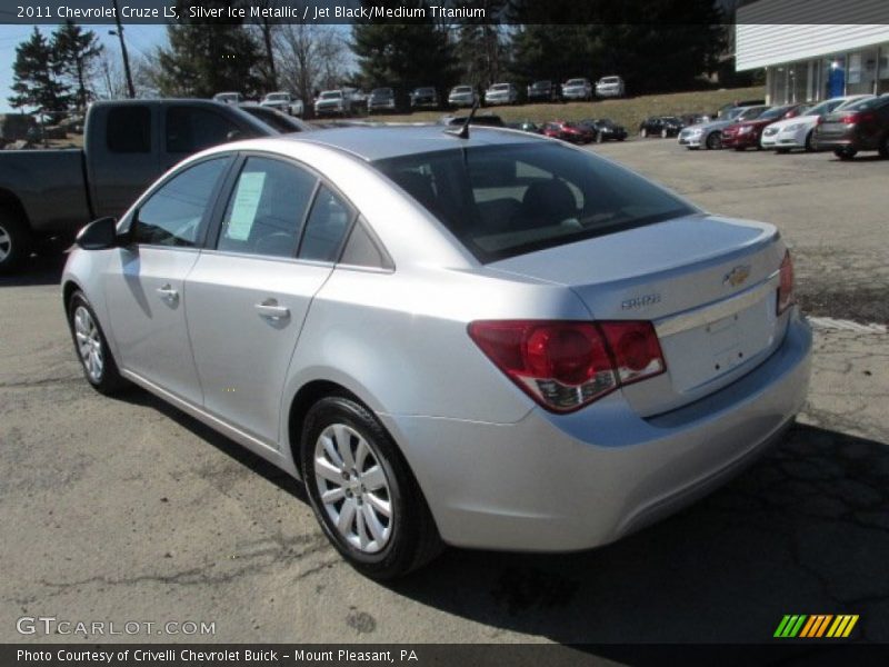 Silver Ice Metallic / Jet Black/Medium Titanium 2011 Chevrolet Cruze LS