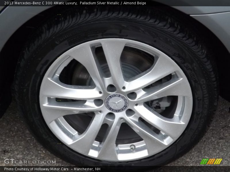 Palladium Silver Metallic / Almond Beige 2013 Mercedes-Benz C 300 4Matic Luxury