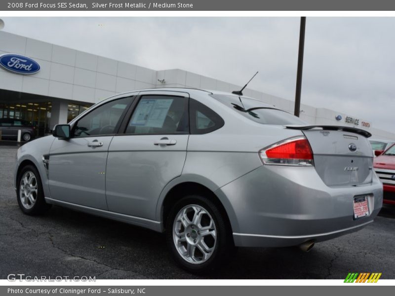 Silver Frost Metallic / Medium Stone 2008 Ford Focus SES Sedan