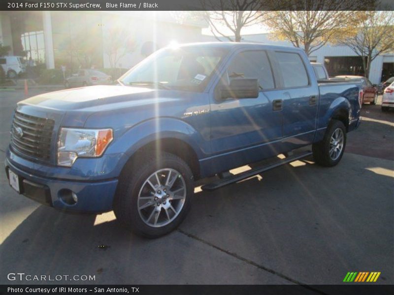 Blue Flame / Black 2014 Ford F150 STX SuperCrew