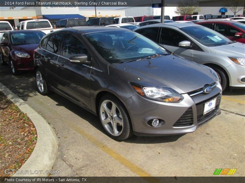 Sterling Gray / Charcoal Black 2014 Ford Focus Titanium Hatchback