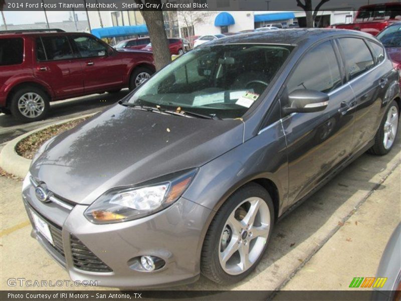 Sterling Gray / Charcoal Black 2014 Ford Focus Titanium Hatchback