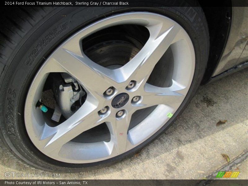 Sterling Gray / Charcoal Black 2014 Ford Focus Titanium Hatchback
