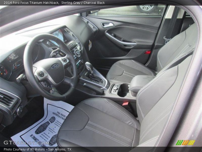 Sterling Gray / Charcoal Black 2014 Ford Focus Titanium Hatchback