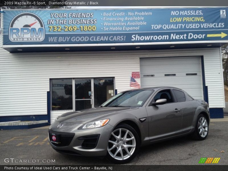 Diamond Gray Metallic / Black 2009 Mazda RX-8 Sport