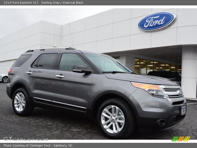 Sterling Gray / Charcoal Black 2014 Ford Explorer XLT