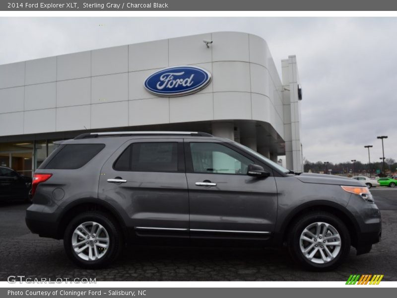 Sterling Gray / Charcoal Black 2014 Ford Explorer XLT