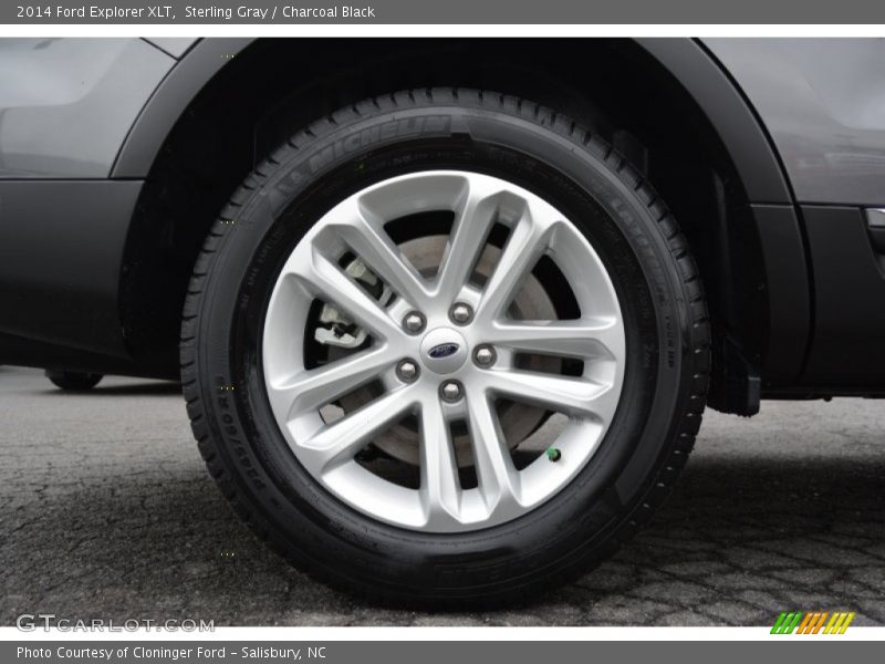 Sterling Gray / Charcoal Black 2014 Ford Explorer XLT