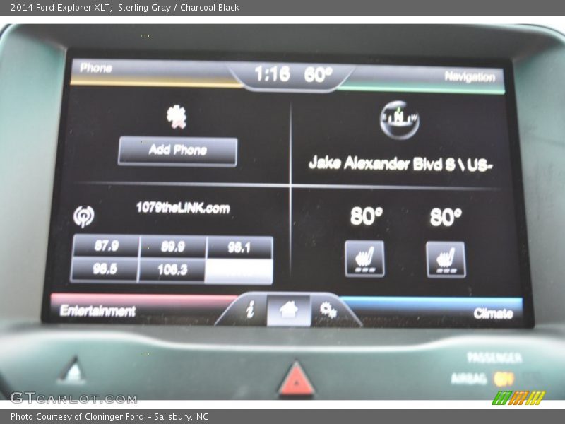 Sterling Gray / Charcoal Black 2014 Ford Explorer XLT