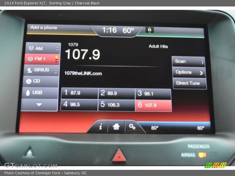 Sterling Gray / Charcoal Black 2014 Ford Explorer XLT