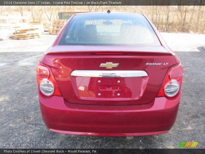 Crystal Red Tintcoat / Jet Black/Dark Titanium 2014 Chevrolet Sonic LT Sedan