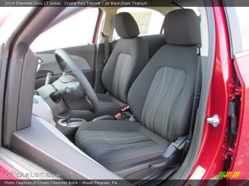 Crystal Red Tintcoat / Jet Black/Dark Titanium 2014 Chevrolet Sonic LT Sedan