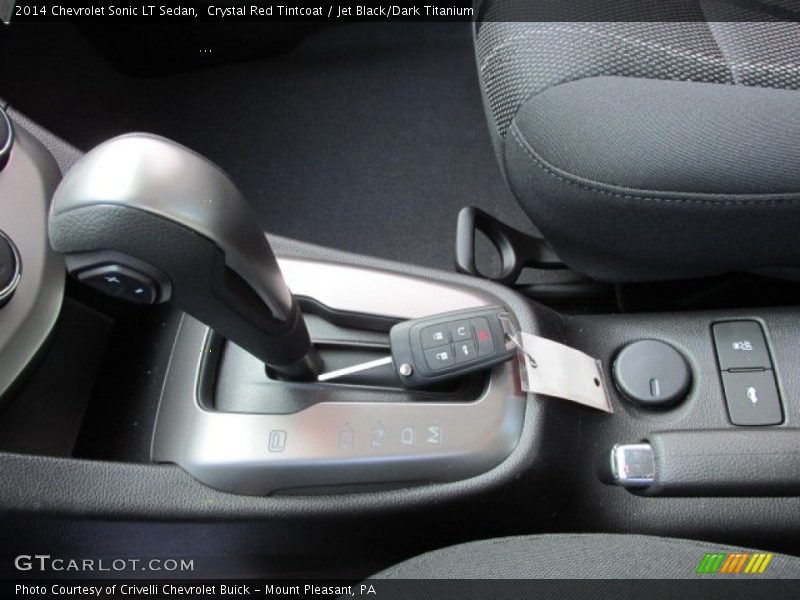 Crystal Red Tintcoat / Jet Black/Dark Titanium 2014 Chevrolet Sonic LT Sedan