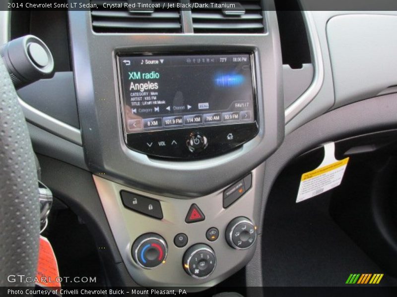 Crystal Red Tintcoat / Jet Black/Dark Titanium 2014 Chevrolet Sonic LT Sedan