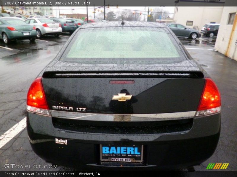 Black / Neutral Beige 2007 Chevrolet Impala LTZ