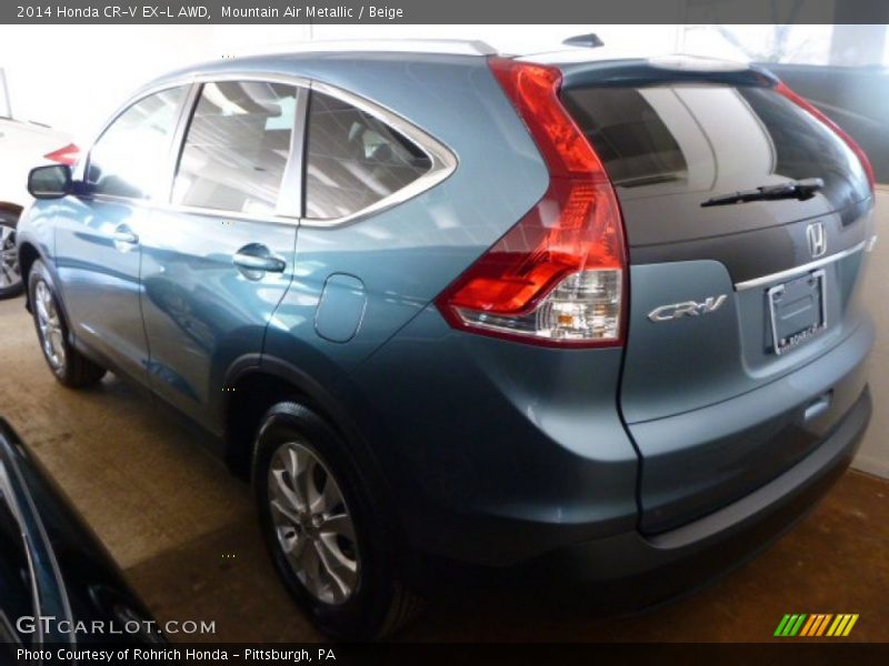 Mountain Air Metallic / Beige 2014 Honda CR-V EX-L AWD