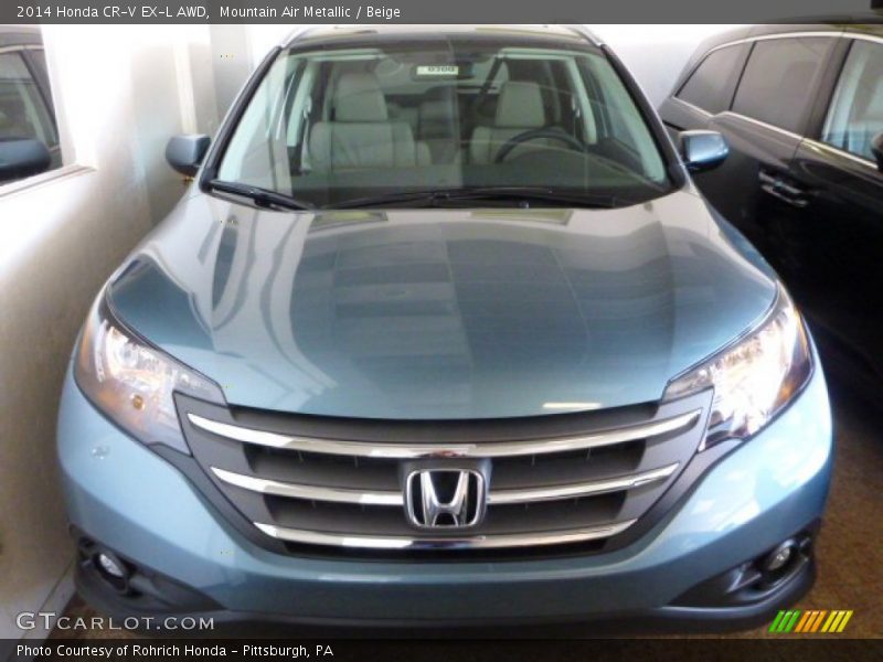 Mountain Air Metallic / Beige 2014 Honda CR-V EX-L AWD