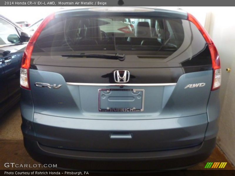 Mountain Air Metallic / Beige 2014 Honda CR-V EX-L AWD