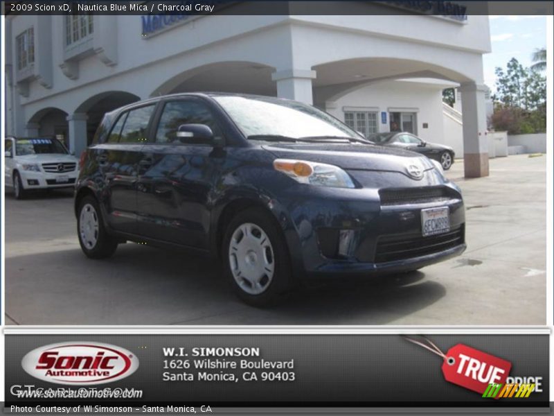Nautica Blue Mica / Charcoal Gray 2009 Scion xD