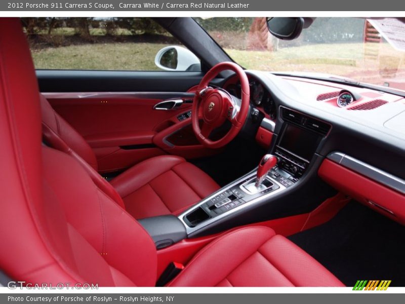 Carrara White / Carrera Red Natural Leather 2012 Porsche 911 Carrera S Coupe