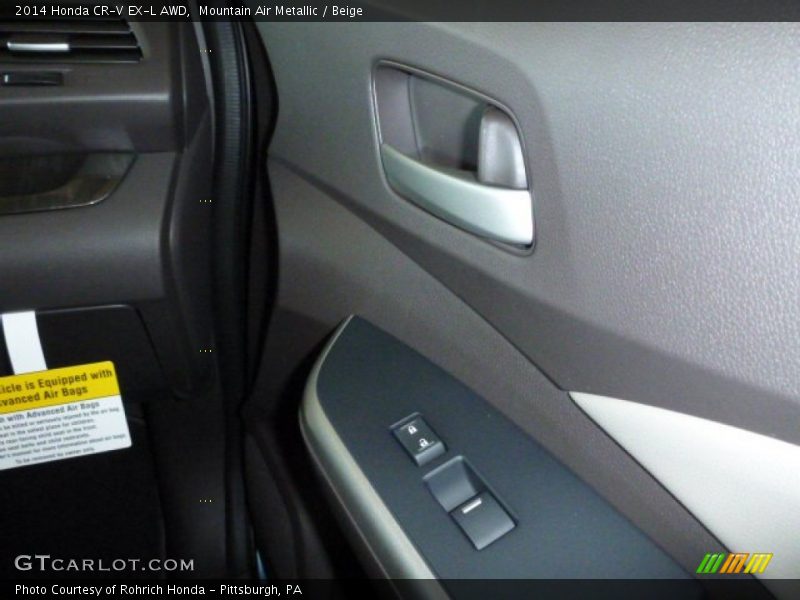 Mountain Air Metallic / Beige 2014 Honda CR-V EX-L AWD