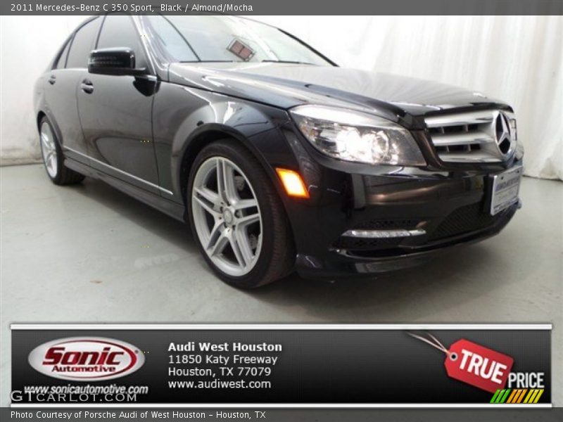 Black / Almond/Mocha 2011 Mercedes-Benz C 350 Sport