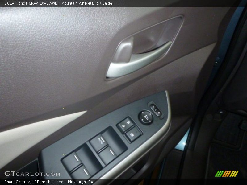 Mountain Air Metallic / Beige 2014 Honda CR-V EX-L AWD