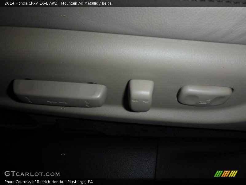 Mountain Air Metallic / Beige 2014 Honda CR-V EX-L AWD