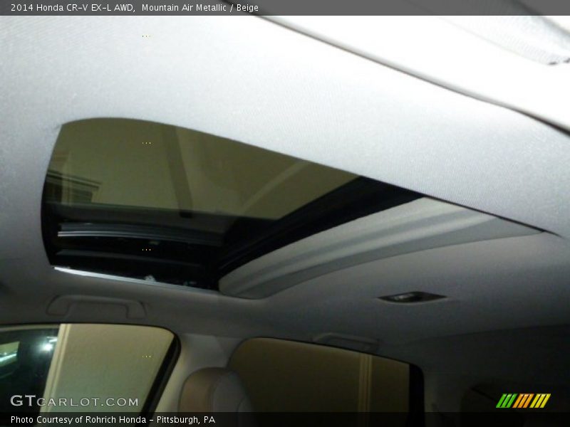 Mountain Air Metallic / Beige 2014 Honda CR-V EX-L AWD