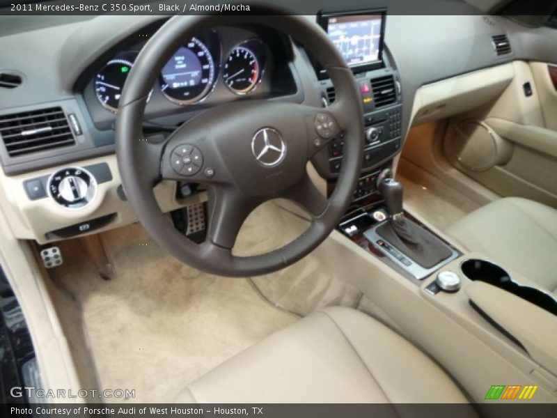 Black / Almond/Mocha 2011 Mercedes-Benz C 350 Sport