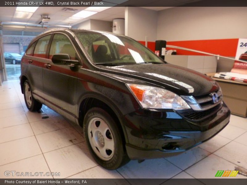 Crystal Black Pearl / Black 2011 Honda CR-V LX 4WD